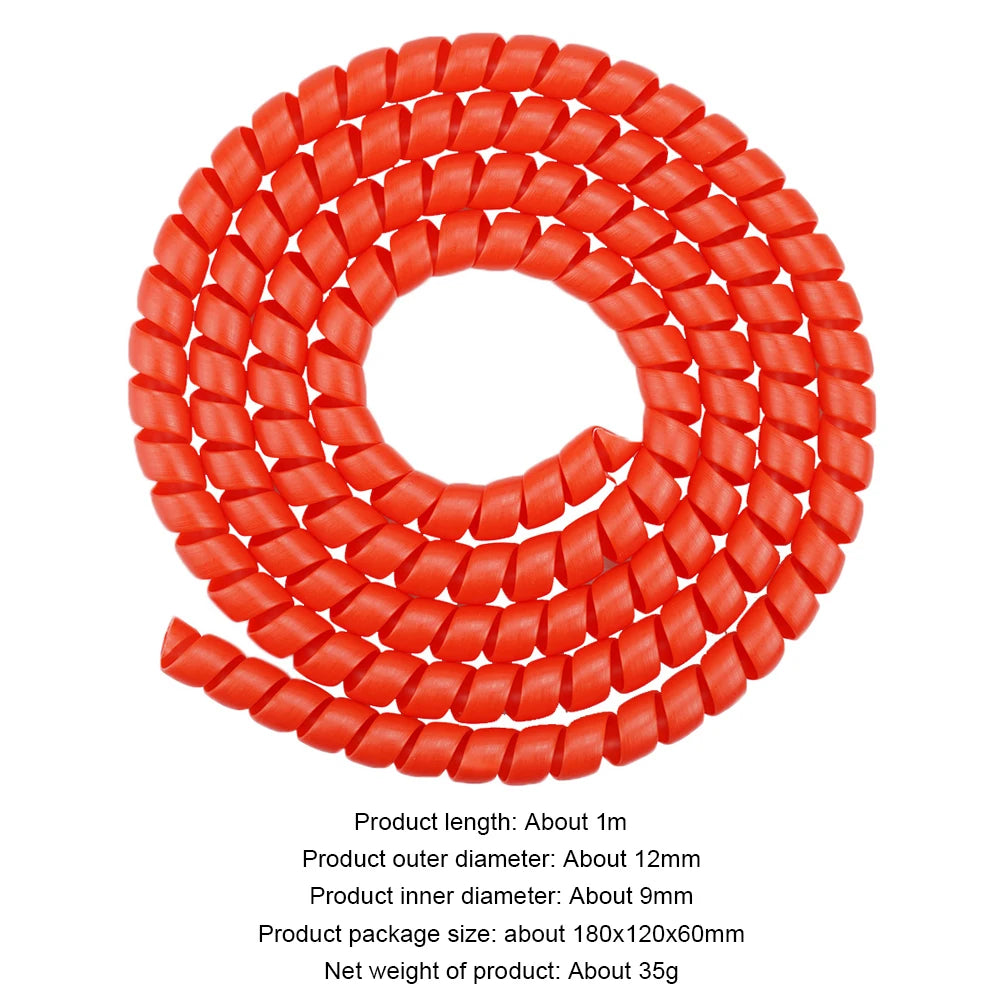 1M Spiral Cable Wire Protector Wrap – M365 PRO Scooter & Bikes Spiral Cable Protector Richie's
