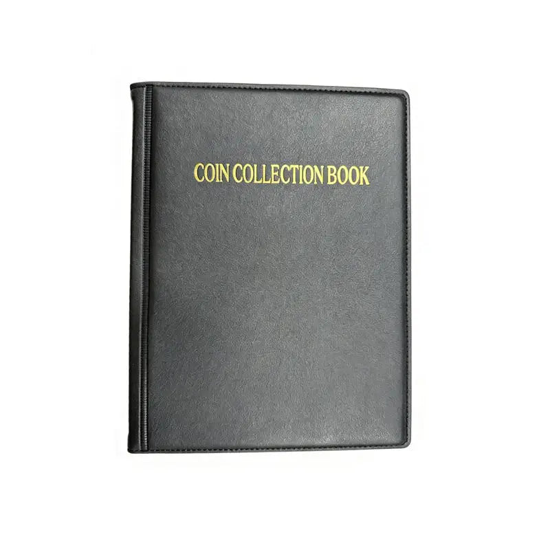 10-Sheet Banknote & Coin Collection Book Storage Album Organizer Coin Collection Album Richie's Black