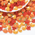 35pcs Autumn Resin Nail Decorations – Maple Leaf & Pumpkin Nail Art Charms Richie's