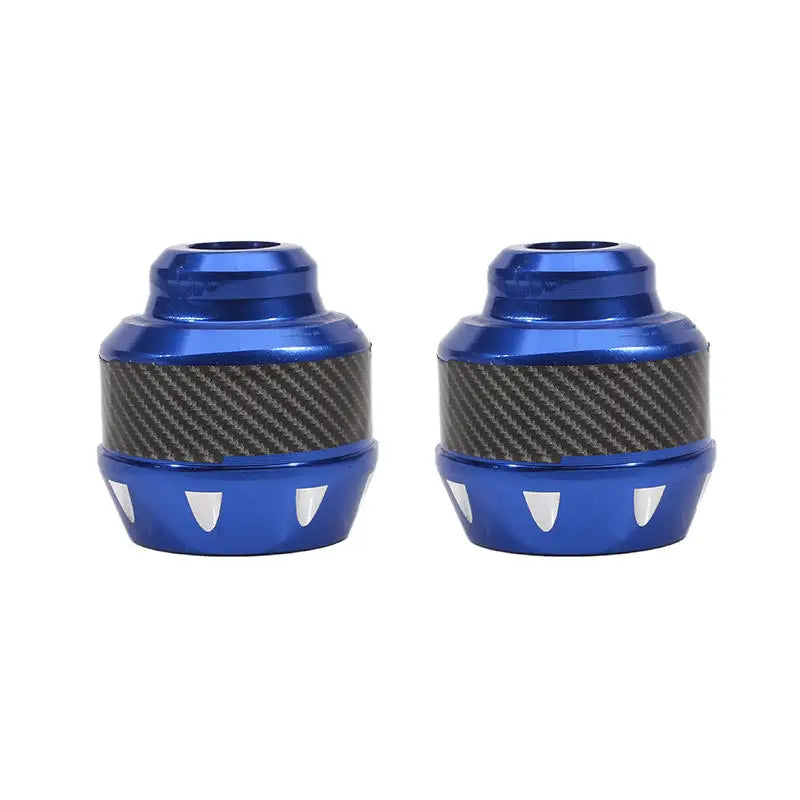 2PCs Motorcycle Frame Sliders Aluminum Alloy Crash Pad Protectors Motorcycle Frame Slider Richie's blue 2PCs
