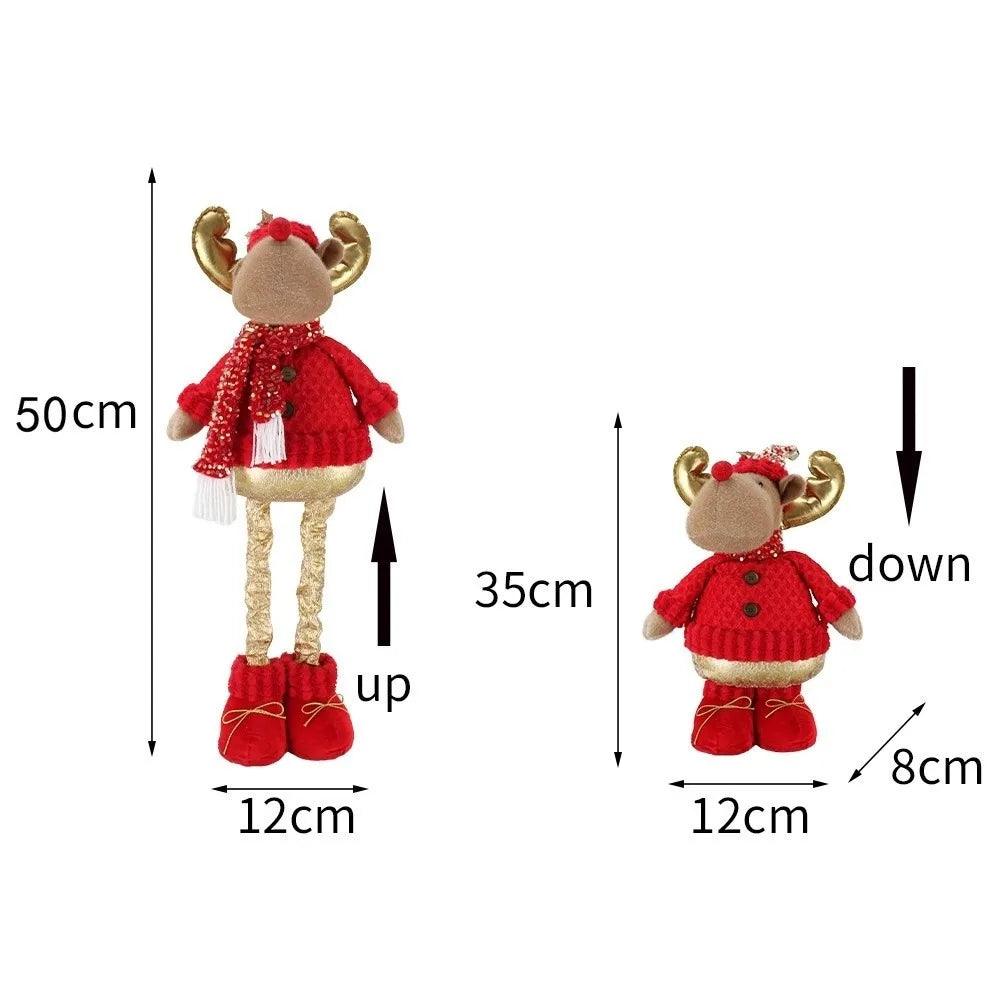 50CM Telescopic Christmas Snowman & Reindeer Plush Ornament Christmas Plush Ornament Richie's 3