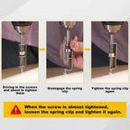 Spring-Loaded Screw Bit Holder Quick Release Adapter Tool Bit Holder Adapter Richie's