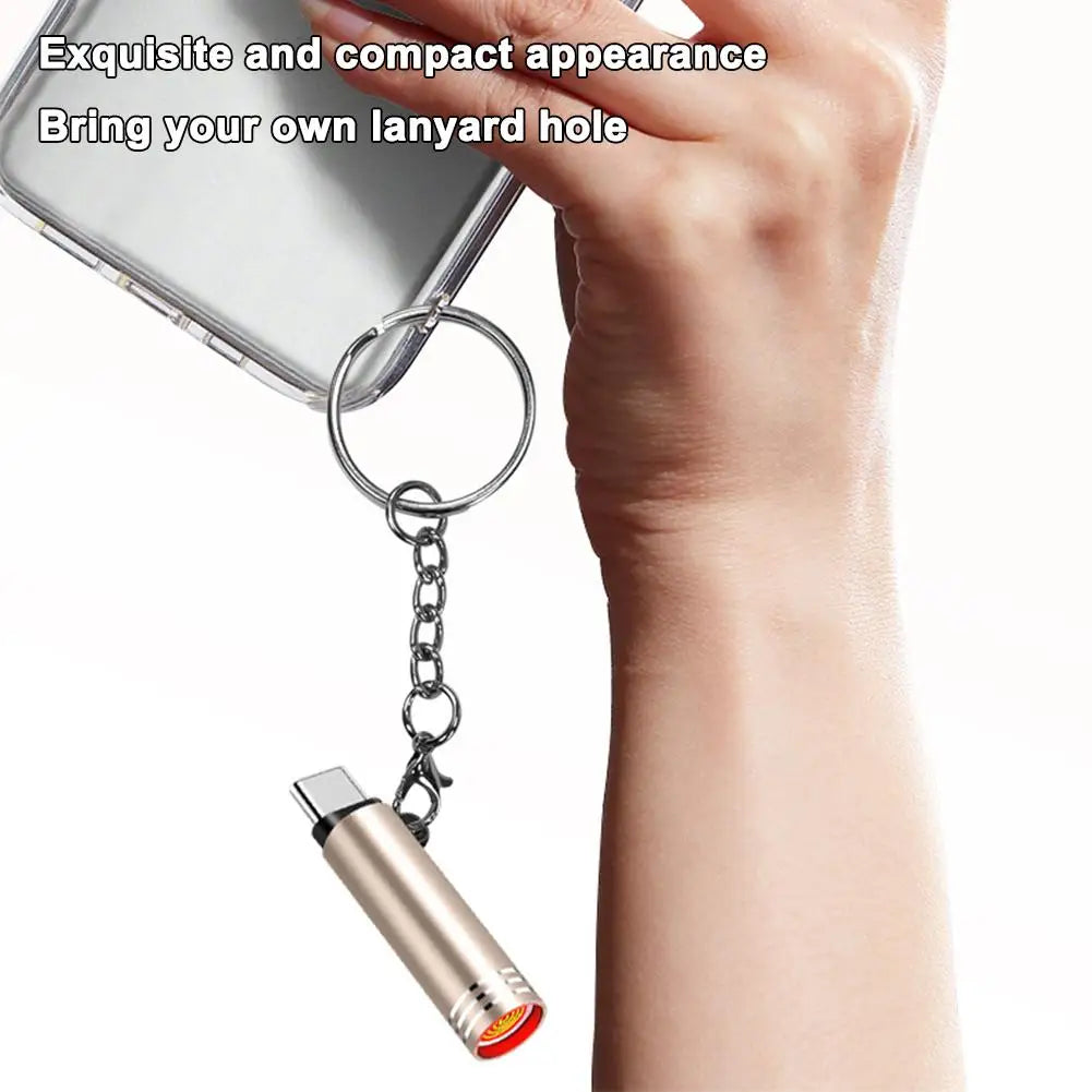 USB Type-C Flameless Windproof Lighter Keychain Gift USB Flameless Lighter Richie's
