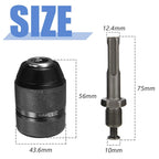 2–13mm Keyless Drill Chuck SDS Plus Adapter 1/2-20UNF Keyless Drill Chuck Richie's
