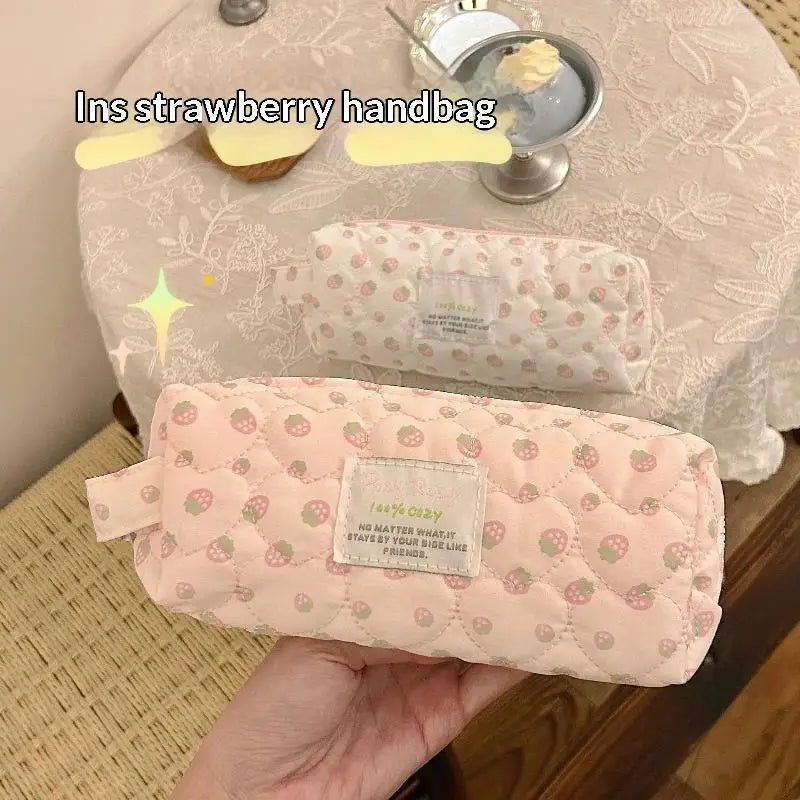 Aesthetic Polka Dot Pencil Case – Korean Style Stationery Pouch Pencil Case Pouch Richie's