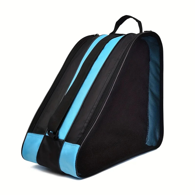 Three-Layer Large Capacity Skate Bag with Shoulder Strap Skate Storage Bag Richie's Blue 1pc