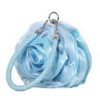 Vintage Floral Rose Evening Clutch Bag | Bridal Wedding Purse Evening Clutch Bag Richie's SKY BLUE