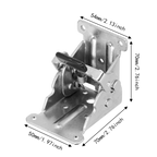 4-Pack Self-Locking Folding Table Leg Hinges – Aluminum Alloy Folding Table Hinge Richie's