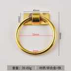 Zinc Alloy Round Ring Pull Handle – Rustproof Cabinet Hardware Cabinet Ring Pull Richie's A3