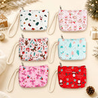 12-Piece Christmas Cartoon Coin Purse Wristlet Mini Handbag Set Coin Purse Set Richie's