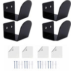 4-Pack Baseball Glove Wall Mount Holders – Acrylic Display Rack Glove Wall Mount Rack Richie's