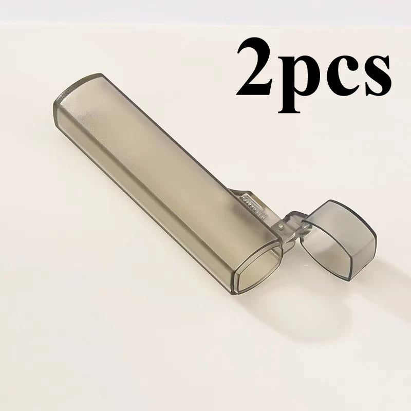 Portable Clear Toothpick & Swab Holder | Travel Organizer Desktop Storage Organizer Richie's 2pcs