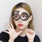 Rhinestone Birthday Number Party Glasses 16 18 30 40 50 60 Party Novelty Glasses Richie's Number 50