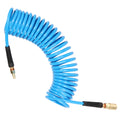 25FT Recoil Air Compressor Hose 300 PSI with Coupler & I/M Plug Air Compressor Hose Richie's Blue