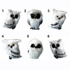 Grey & White Furry Foam Owl Figurine – Indoor & Outdoor Décor Decorative Figurine Richie's