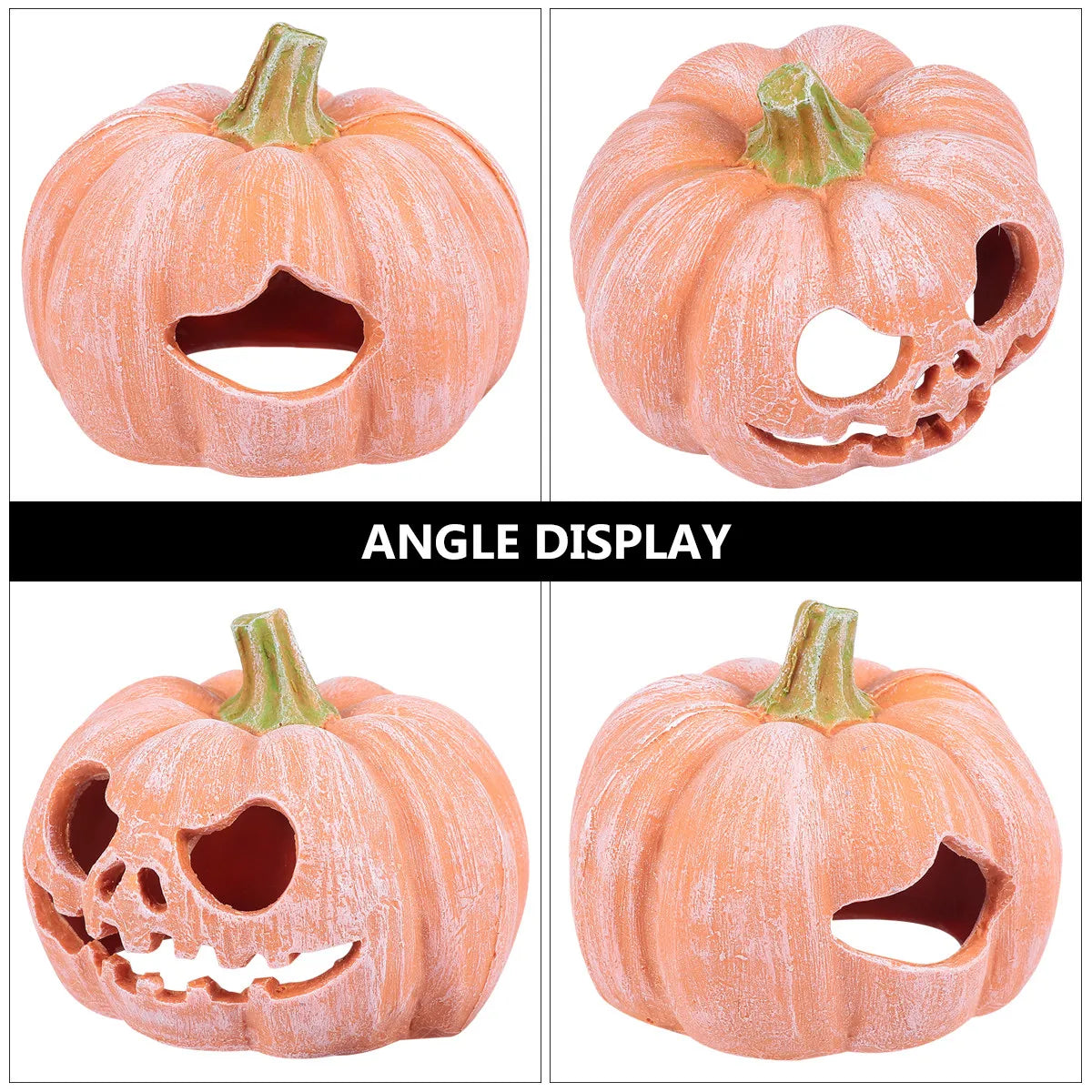 Pumpkin Resin Reptile Hide Cave | Small Pet Habitat Decor Reptile Hide Cave Richie's