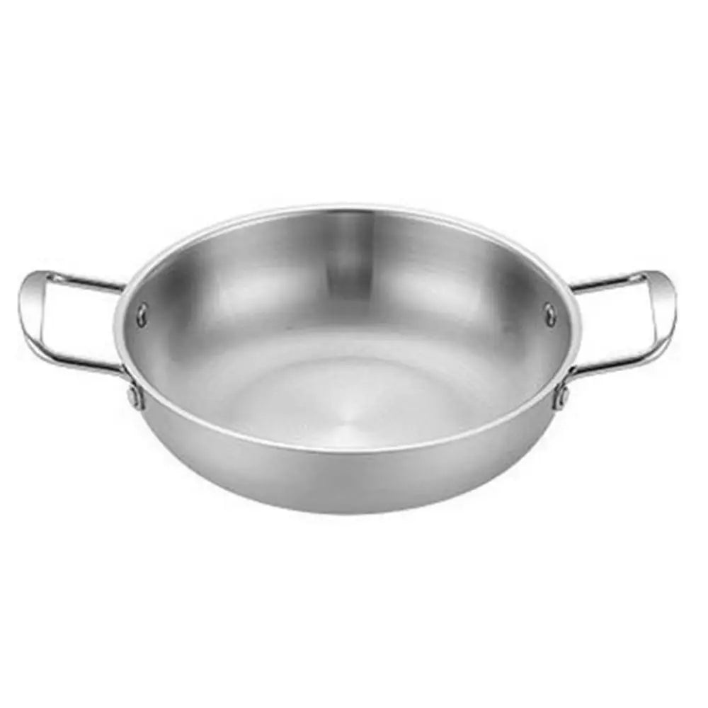 Stainless Steel Paella Pan & Seafood Pot – 18–26cm | Richie's Cookware Pot Pan Richie's Silver 24cm