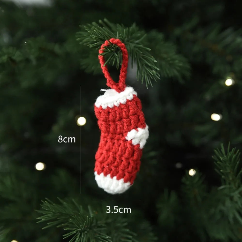 Handmade Woolen Christmas Ornaments – Santa, Elk & Tree Pendants Christmas Ornament Richie's N