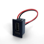 USB Type-C Double-Layer Lamp Charging Socket with Cable USB Charging Socket Richie's