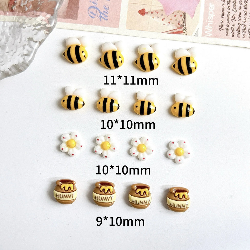 Honey Jar Resin Charms 20/60pcs – Bee DIY Nail & Jewelry Art Resin Craft Charms Richie's