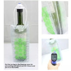Portable PVC Wine Bottle Freezer Bag – Insulated Cooler Tote Bottle Cooler Bag Richie's