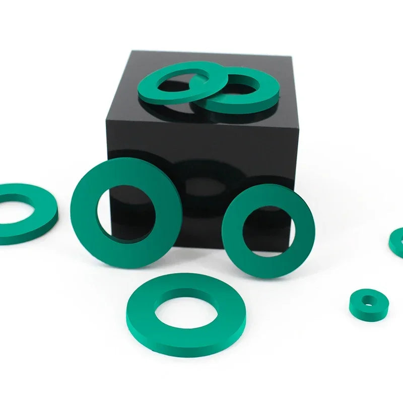 Flat Gasket M2–M42 NBR VMQ FKM Rubber Sealing Washer Rubber Sealing Gasket Richie's