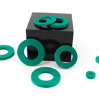 H2.5mm Flat Rubber Gasket M2–M42 NBR VMQ FKM Sealing Washer Rubber Sealing Gasket Richie's