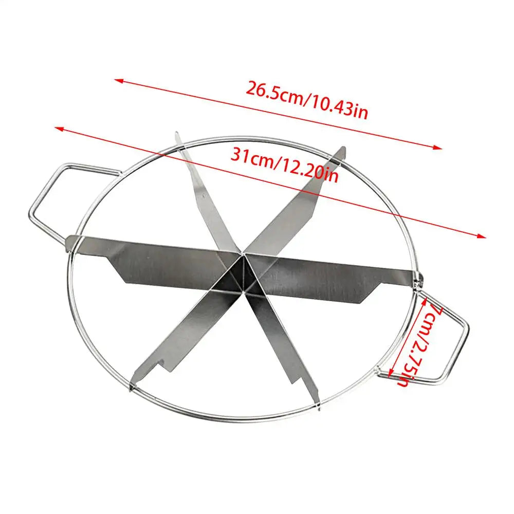 Stainless Steel Cake Divider Cutter – 6/7/8 Equal Slices Cake Portion Cutter Richie's 6 slice
