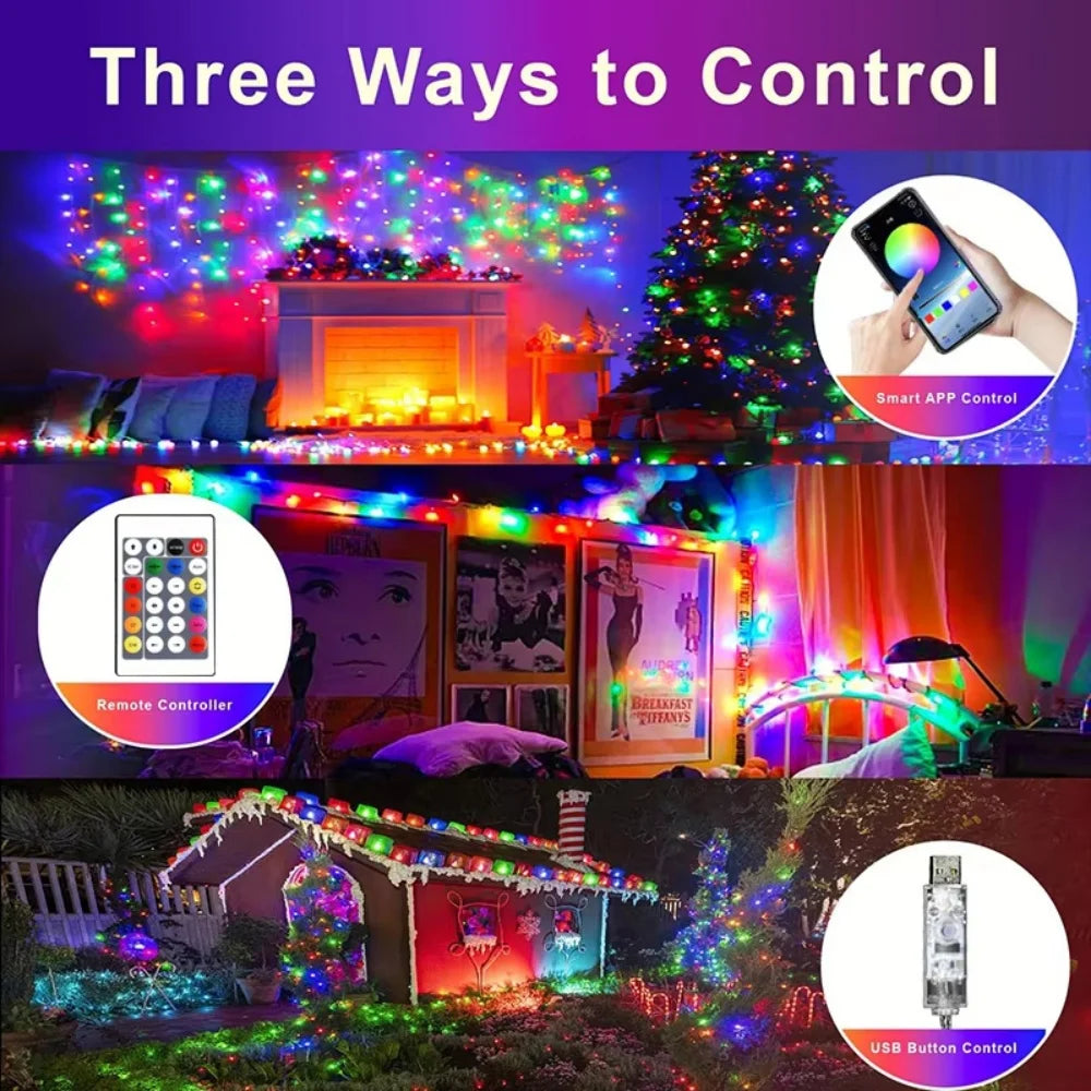 Smart RGB Ball String Lights – App, Music Sync & Waterproof Smart String Lights Richie's