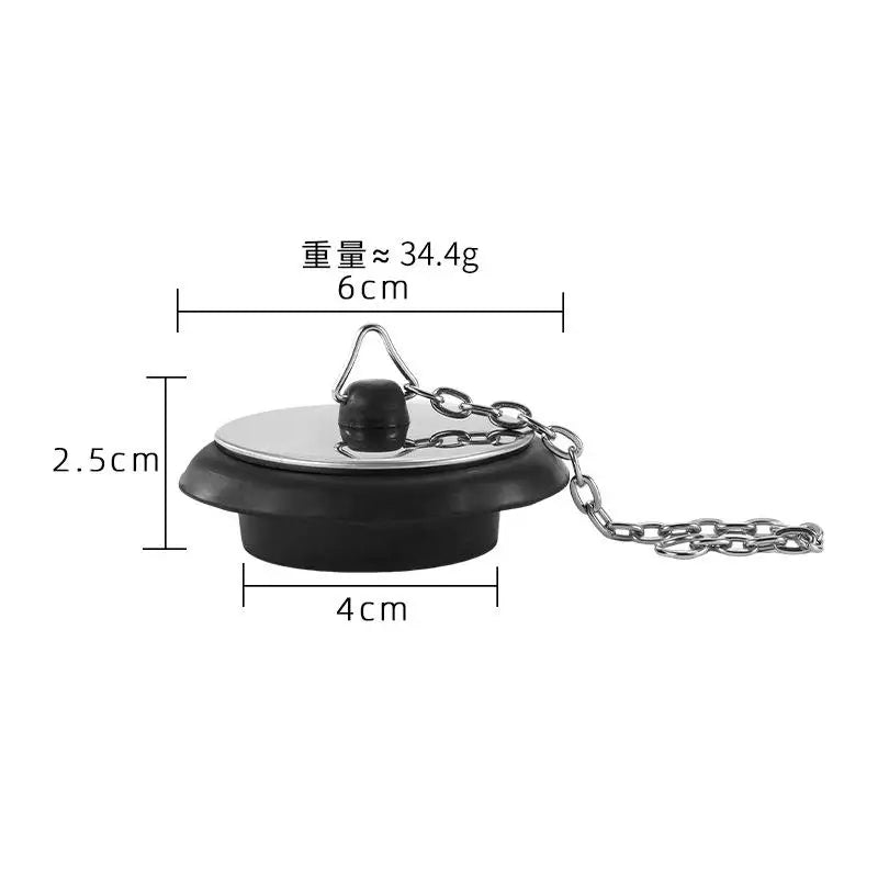 Stainless Steel Sink Stopper with Chain – Leak-Proof Drain Sink Drain Stopper Richie's B