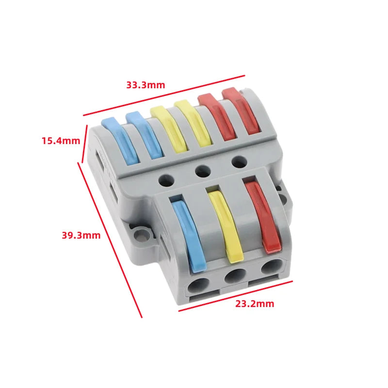 2/3/4/5 Pin Push-In Lever Wire Connector Terminal Block CE Wire Connector Terminal Richie's