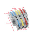 2/3/4/5 Pin Push-In Lever Wire Connector Terminal Block CE Wire Connector Terminal Richie's