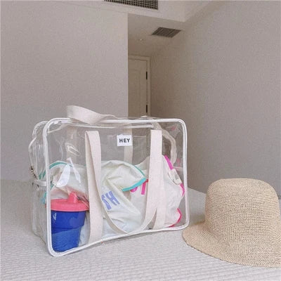 PVC Transparent Tote Bag – Women's Large Beach Shoulder Bag Tote Shoulder Bag Richie's B China Mainland