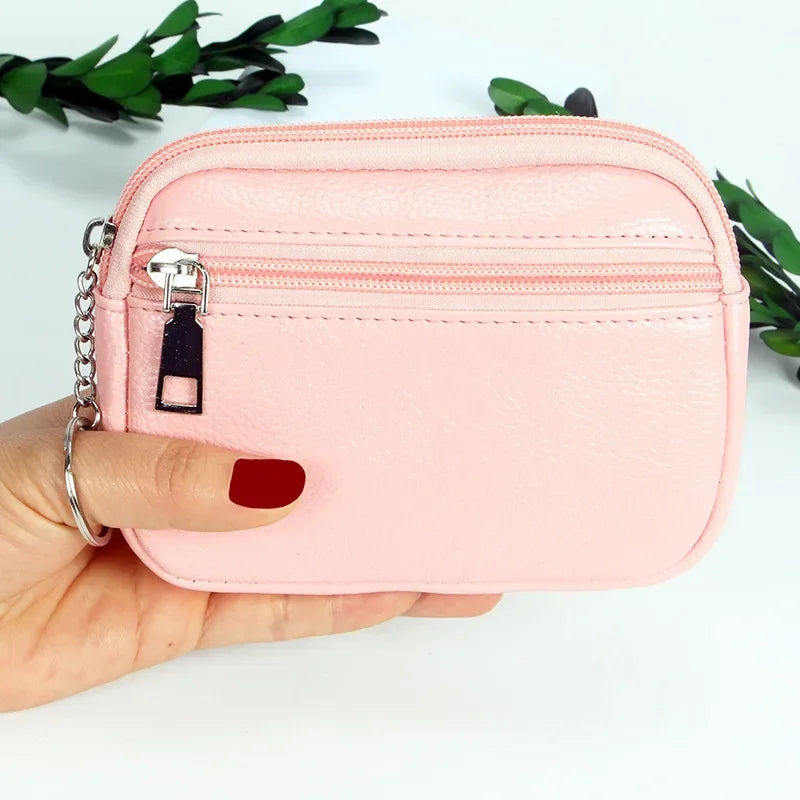 Women's PU Leather Zipper Wallet – Card Holder & Coin Purse Women's Wallet Richie's Pink