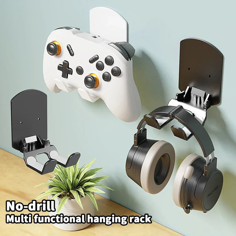 FUCHU Adhesive Headphone Stand Under-Desk Wall Mount Hanger Headphone Stand Mount Richie's