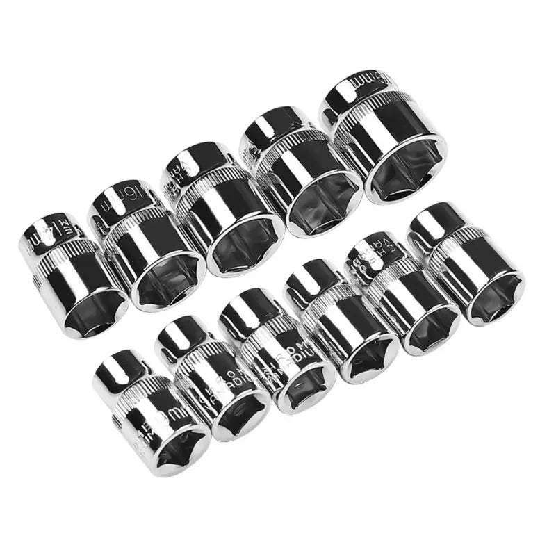 3/8" Drive 6-Point Socket Bit 6–22mm Outside Hexagon Cr-V Socket Bit Richie's