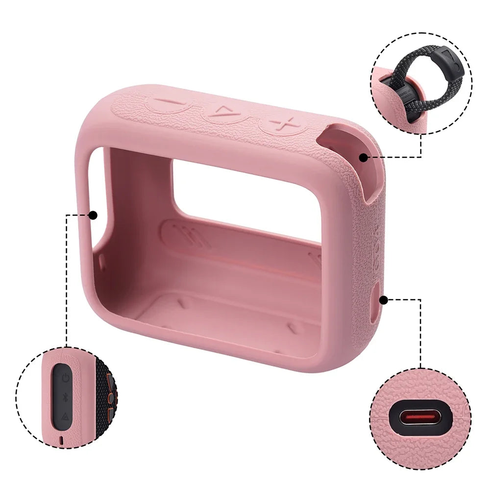 Silicone Cover Case for JBL GO4 Bluetooth Speaker – FUCHU Speaker Case Cover Richie's