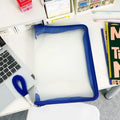 A4 Transparent Zippered File Bag – 4pc Document Organizer Zippered File Bag Richie's Blue 1pc