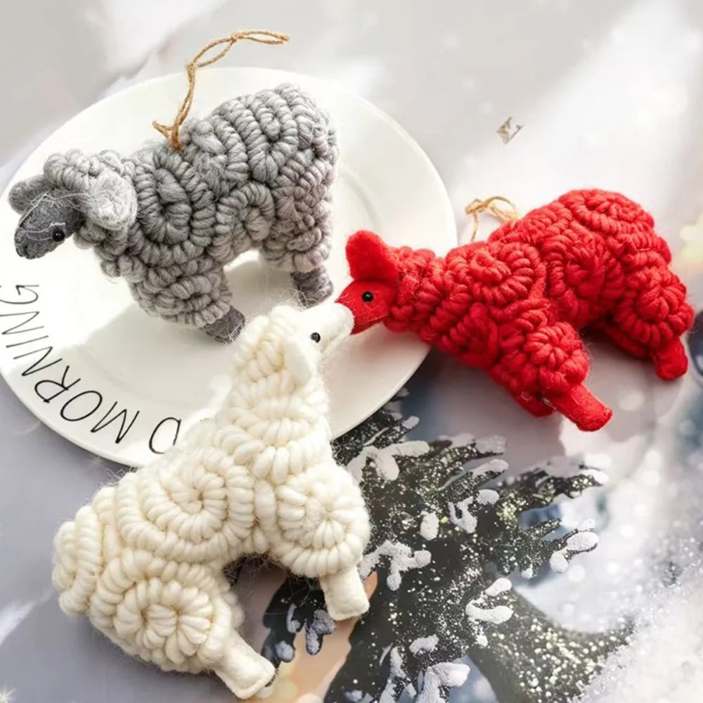 Wool Felt Sheep Christmas Ornament – Tree & Holiday Decor Christmas Ornament Richie's