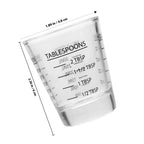 30ml Heavyweight Glass Measuring Cup – Bar, Baking & Kitchen Glass Measuring Cup Richie's Red