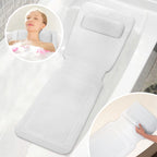 Non-Slip Full Body Bath Mat with Pillow & Suction Cups Bath Cushion Mat Richie's