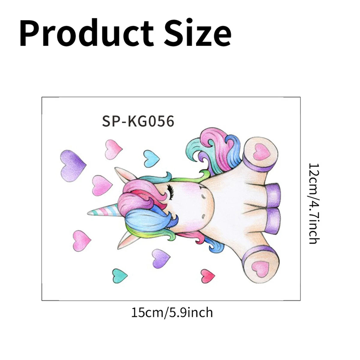 Watercolor Unicorn Light Switch Sticker | Heart Wall Decal Decorative Wall Sticker Richie's