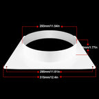 Plastic Vent Pipe Adapter Flange Connector | Wall-Mount Ducting Vent Pipe Adapter Richie's White-300mm