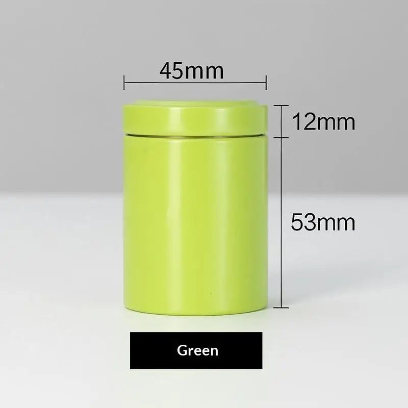 Mini Tea Tin Can – Portable Sealed Empty Tea Jar | Richie's Tea Storage Tin Richie's Green