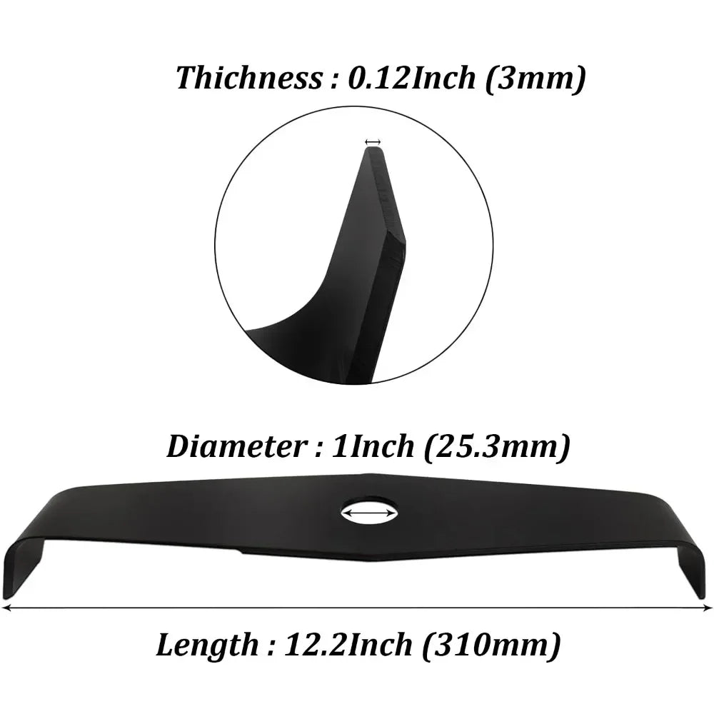 2-Tooth Universal Trimmer Blade 310mm – Brushcutter Strimmer Brushcutter Blade Richie's