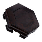 Wooden Hexagon Display Stand – Solid Wood Pedestal Riser Base Wood Display Stand Richie's