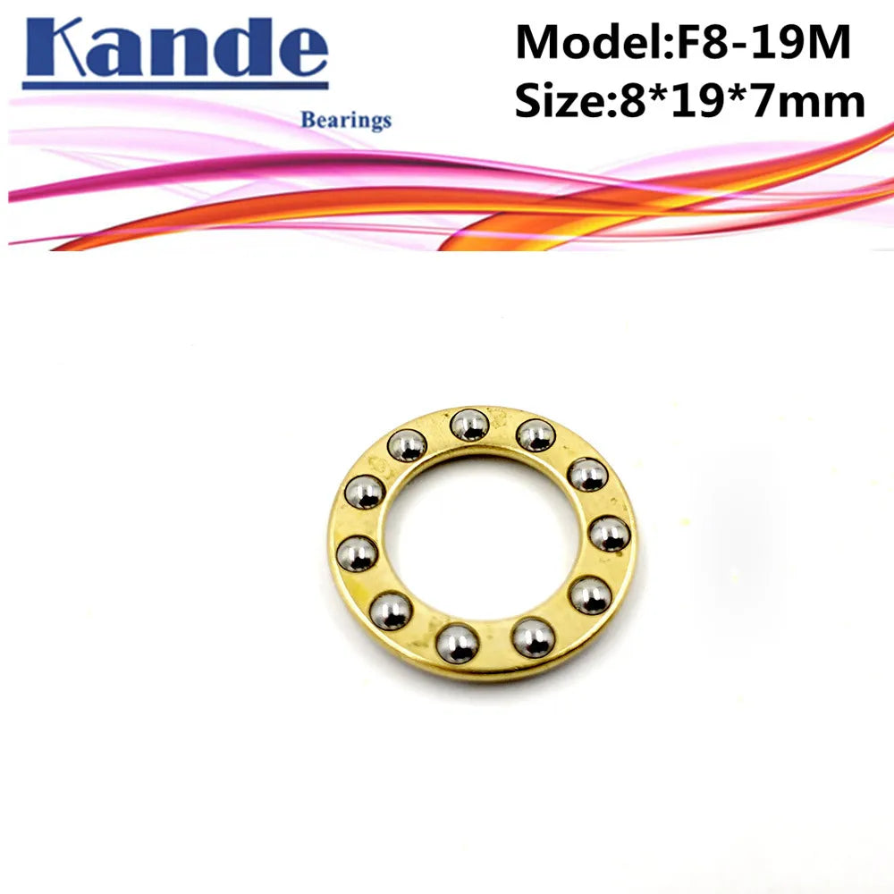4pcs F8-19M Axial Ball Thrust Bearing 8x19x7mm Steel Axial Thrust Bearing Richie's