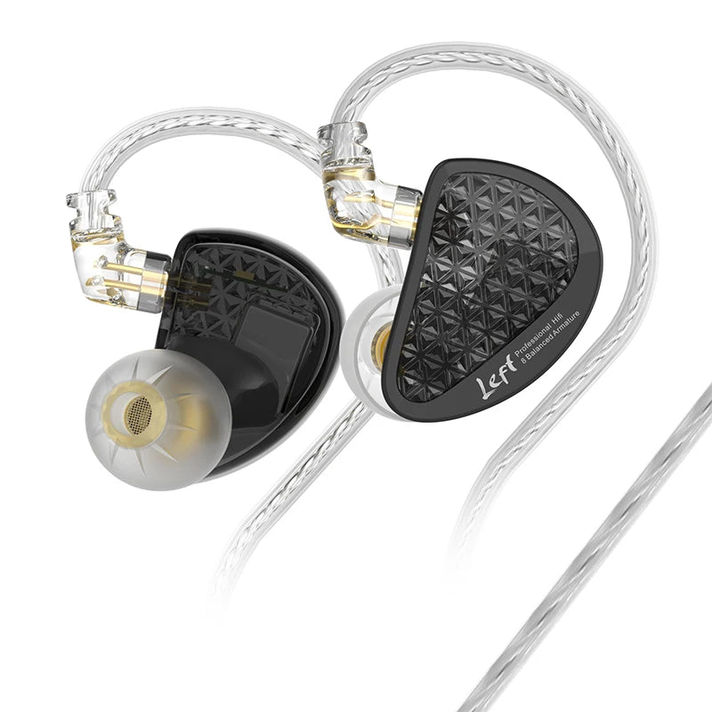 KZ AS16 Pro 16-Driver Balanced Armature IEM HiFi Earphone Balanced Armature IEM Richie's AS16Pro Black No MIC