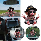 2D Acrylic Monkey Pendant – Car, Bag & Christmas Ornament Acrylic Ornament Pendant Richie's