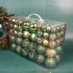 100PCS Christmas Ball Ornaments Set – 8cm, 18 Colors Baubles Christmas Ornament Set Richie's 9